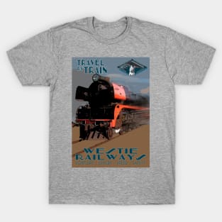 Retro Steam Rail Travel_01 T-Shirt